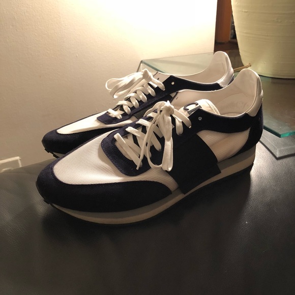 Moncler Navy Horace Sneakers Men - Picture 8 of 8